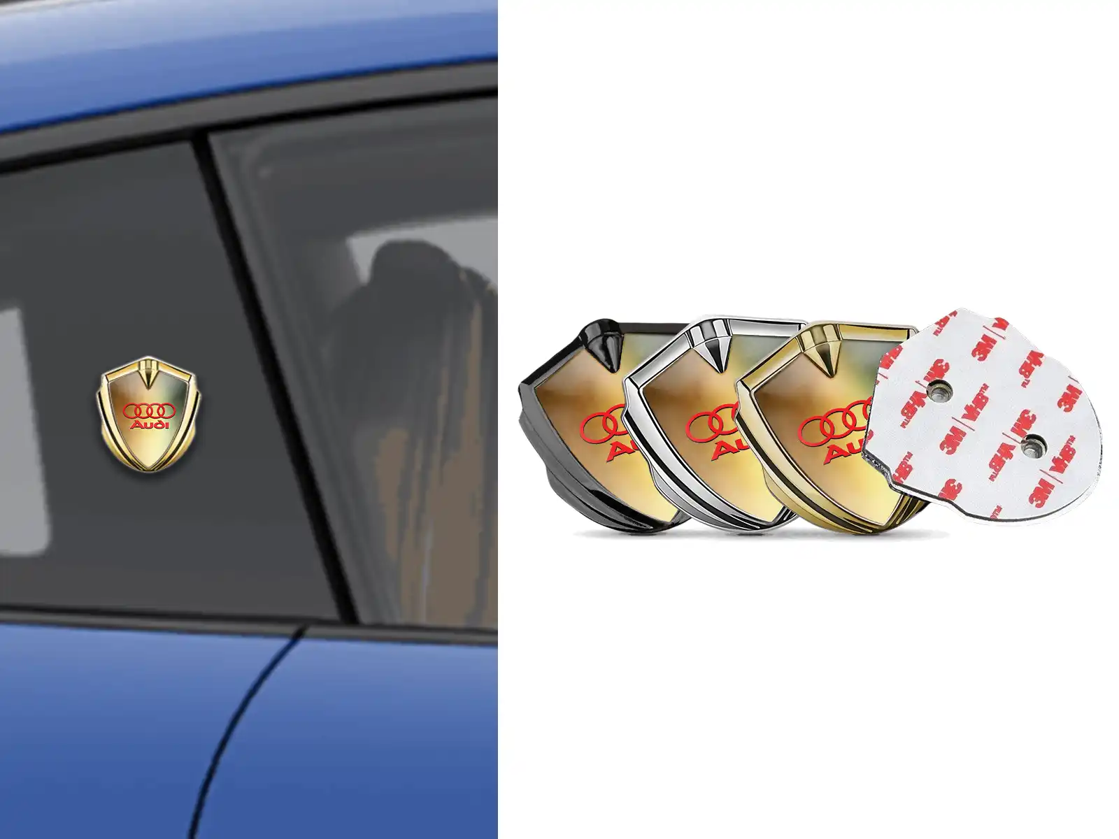 Audi Emblem Fender Badge Customizable Pro Edition